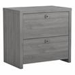 Echo 2 Drawer Lateral File Cabinet in Modern Gray - Engineered Wood