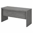 Echo 60W Bow Front Desk in Modern Gray - Engineered Wood