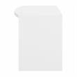 Echo 60W Bow Front Desk in Pure White and Modern Gray - Engineered Wood