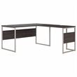 Hybrid 60W x 30D L Shaped Table Desk in Storm Gray - Engineered Wood