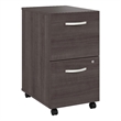 Studio A 2 Drawer Mobile File Cabinet in Storm Gray - Engineered Wood