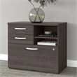 Studio A Office Storage Cabinet with Drawers in Storm Gray - Engineered Wood