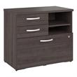 Studio A Office Storage Cabinet with Drawers in Storm Gray - Engineered Wood