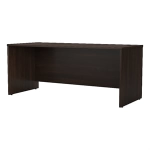 Studio C 72W x 30D Office Desk in Black Walnut - Engineered Wood