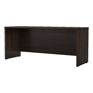Studio C 72W x 24D Credenza Desk in Black Walnut - Engineered Wood