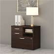 Studio C Office Storage Cabinet with Drawers in Black Walnut - Engineered Wood