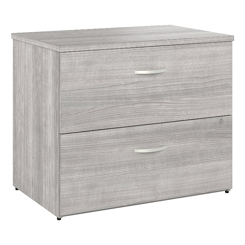 Studio A 2 Drawer Lateral File Cabinet in Platinum Gray - Engineered Wood