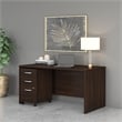 Studio C 60W x 30D Office Desk with Drawers in Black Walnut - Engineered Wood