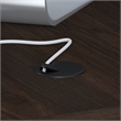 Studio C 72W L Shaped Desk with 42W Return in Black Walnut - Engineered Wood