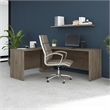 Studio C 72W L Shaped Desk with 42W Return in Modern Hickory - Engineered Wood