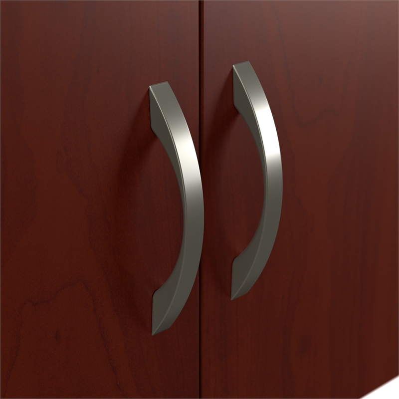 Office in an Hour Cubicle Storage Set in Hansen Cherry - Engineered Wood
