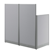BBF Office in an Hour Engineered Wood Straight Cubicle Desk in Pure White