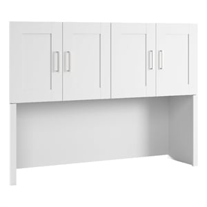 Hampton Heights 60W Hutch in White - Engineered Wood