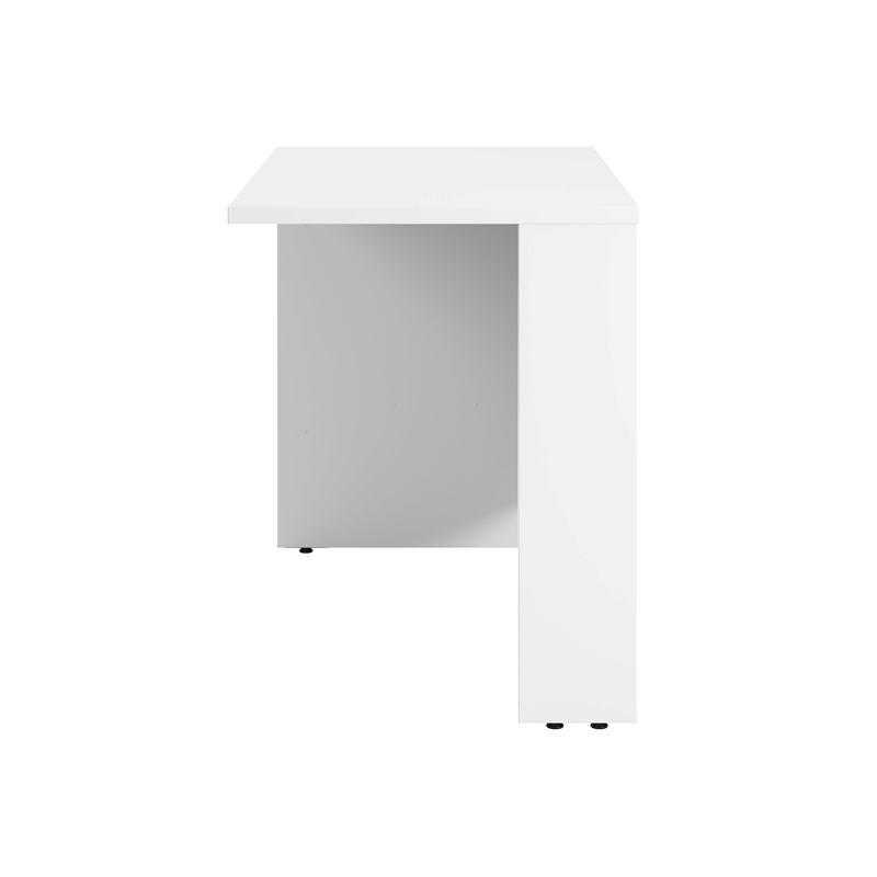 Hampton Heights 42W Desk Return in White - Engineered Wood