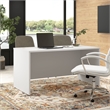 Hampton Heights 60W x 30D Office Desk in White - Engineered Wood