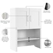 Hampton Heights 30W Bookcase Hutch in White - Engineered Wood