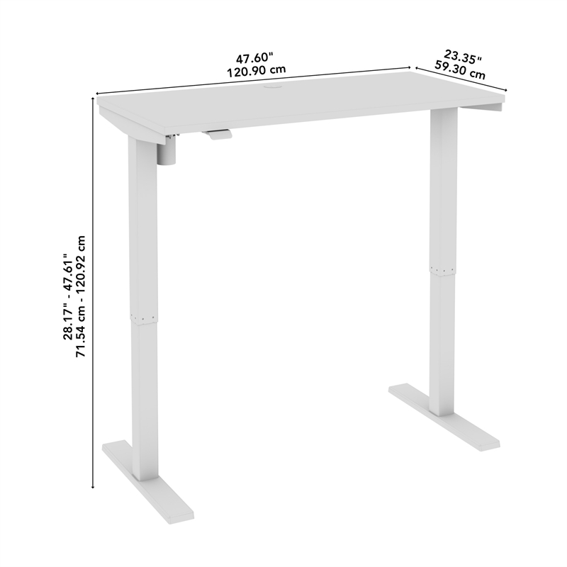 Move 40 Series 48W Adjustable Standing Desk in Natural Elm - Engineered Wood