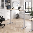 Move 40 Series 60W Adjustable Standing Desk in Natural Elm - Engineered Wood