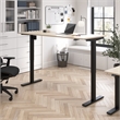 Move 40 Series 72W Adjustable Standing Desk in Natural Elm - Engineered Wood