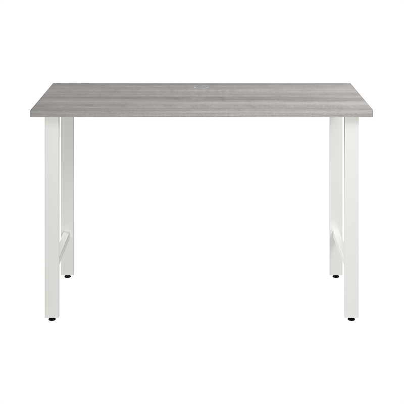 Hustle 48W Computer Desk with Metal Legs in Platinum Gray - Engineered Wood