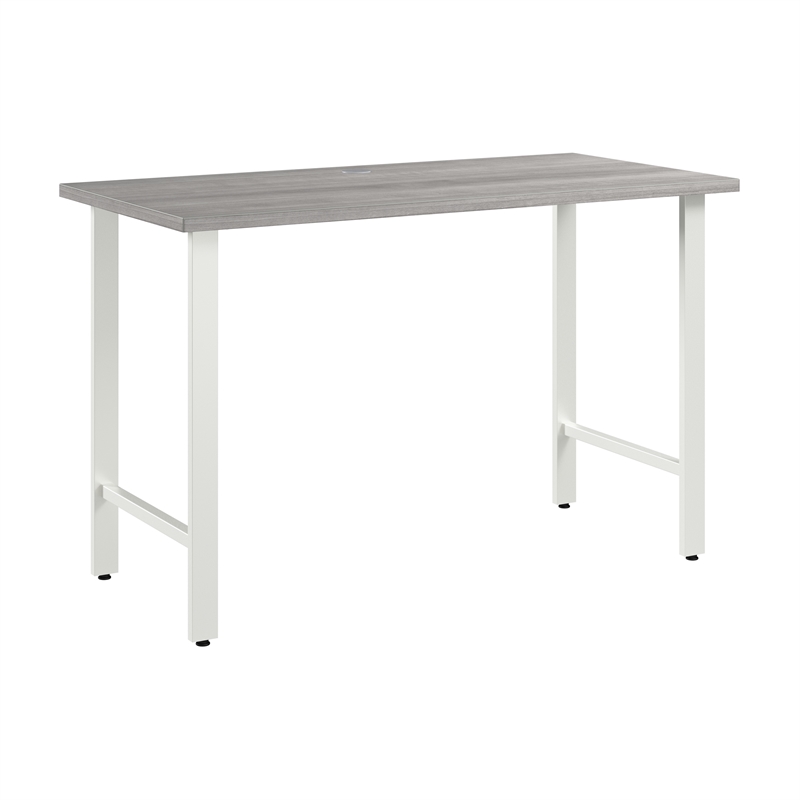 Hustle 48W Computer Desk with Metal Legs in Platinum Gray - Engineered Wood