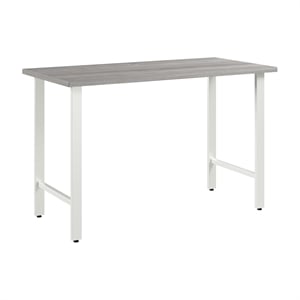 Hustle 48W Computer Desk with Metal Legs in Platinum Gray - Engineered Wood