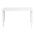 Hustle 60W x 30D Computer Desk with Metal Legs in White - Engineered Wood