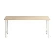 Hustle 72W x 24D Computer Desk with Metal Legs in Natural Elm - Engineered Wood
