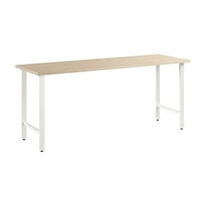 Hustle 72W x 24D Computer Desk with Metal Legs in Natural Elm - Engineered Wood