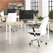 Hustle 72W x 30D Computer Desk with Metal Legs in Natural Elm - Engineered Wood