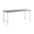 Hustle 72W Computer Desk with Metal Legs in Platinum Gray - Engineered Wood