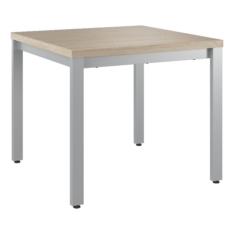Bush Business Arrive Waiting Room End Table in Natural Elm - Engineered Wood