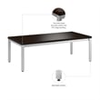 Bush Business Arrive Waiting Room Coffee Table in Mocha Cherry - Engineered Wood