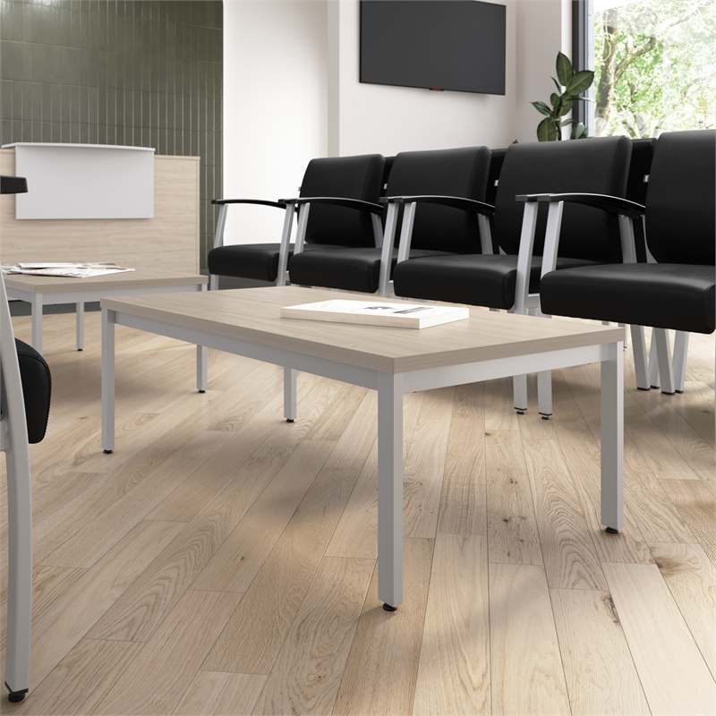 Bush Business Arrive Waiting Room Coffee Table in Natural Elm - Engineered Wood