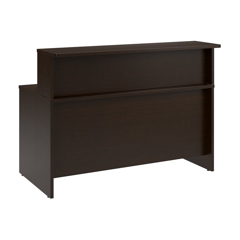 Arrive 60W x 30D Reception Desk with Shelf in Mocha Cherry - Engineered Wood