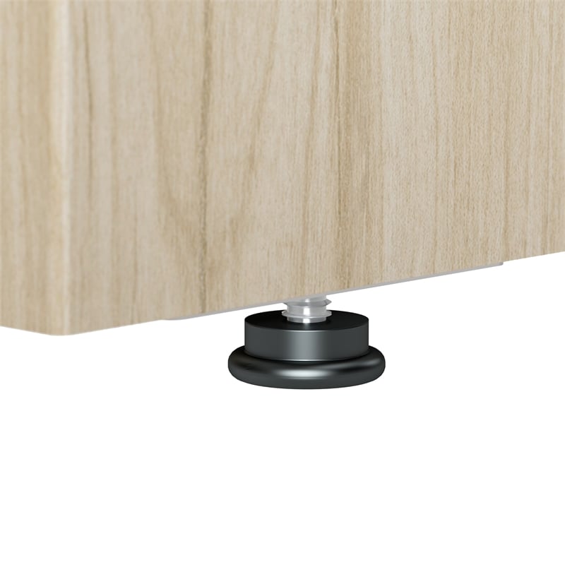 Arrive 72W x 72D L Shaped Reception Desk in Natural Elm - Engineered Wood