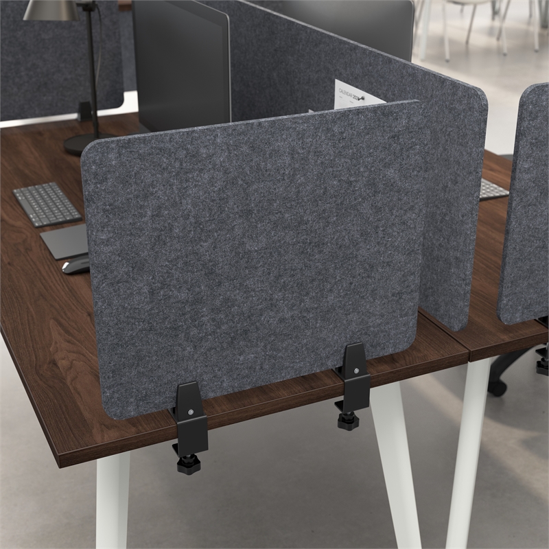 Bush Business Furniture 22W Desktop Privacy Screen in Cool Charcoal
