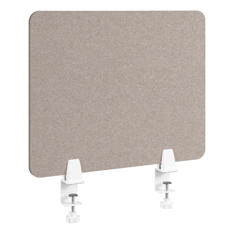 Bush Business Furniture 22W Desktop Privacy Screen in Warm Beige