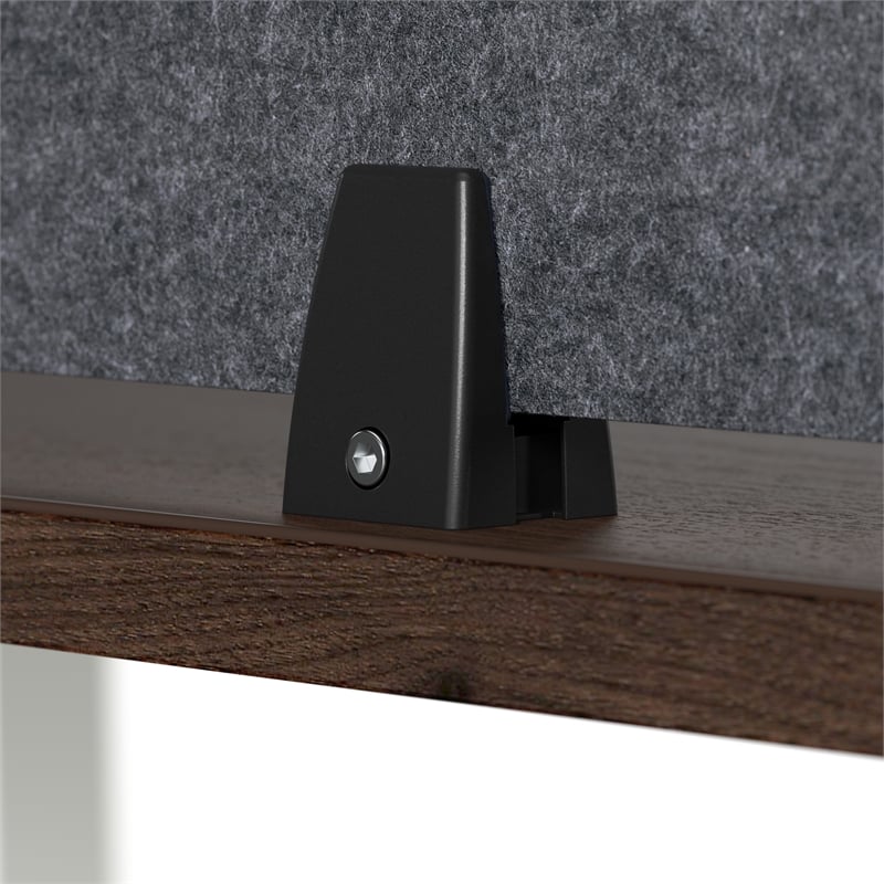 Bush Business Furniture 58W Desktop Privacy Screen in Cool Charcoal