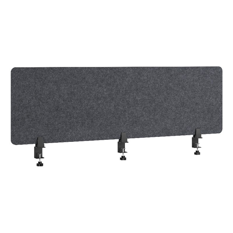 Bush Business Furniture 58W Desktop Privacy Screen in Cool Charcoal