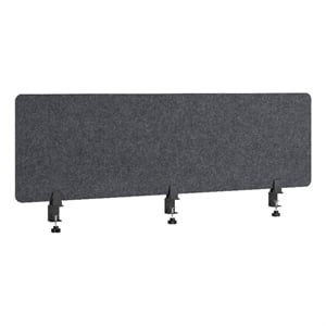 Bush Business Furniture 58W Desktop Privacy Screen in Cool Charcoal