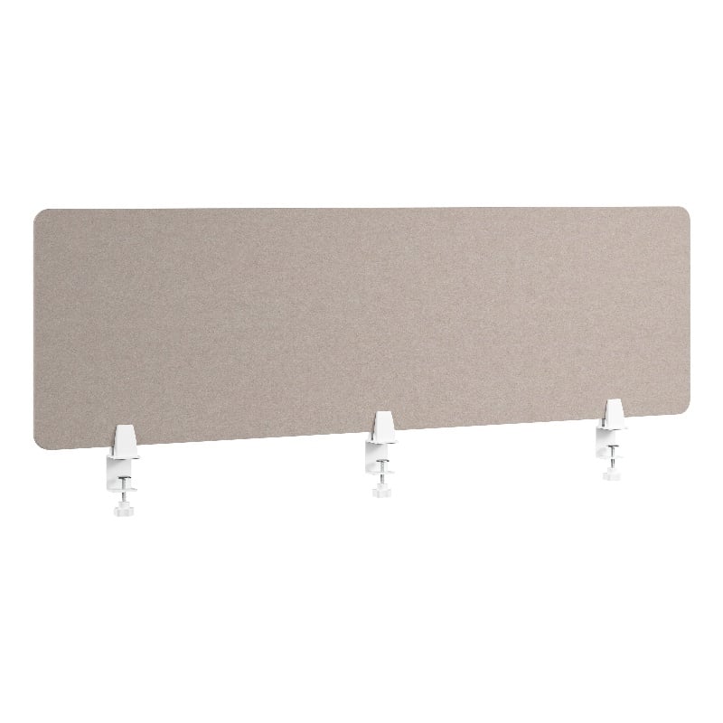 Bush Business Furniture 58W Desktop Privacy Screen in Warm Beige