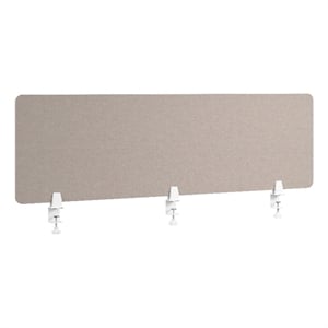 Bush Business Furniture 58W Desktop Privacy Screen in Warm Beige