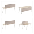 Bush Business Furniture 70W Desktop Privacy Screen in Warm Beige