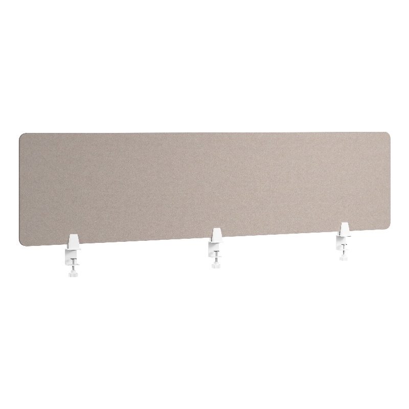 Bush Business Furniture 70W Desktop Privacy Screen in Warm Beige