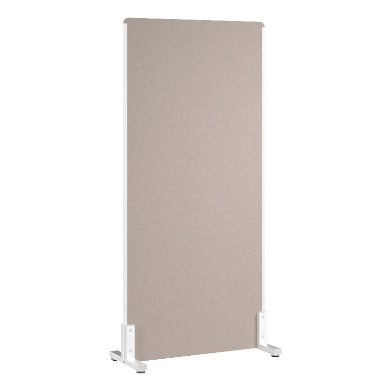 Bush Business Furniture 34W x 72H Freestanding Privacy Screen in Beige
