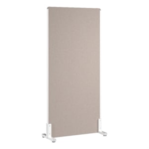 Bush Business Furniture 34W x 72H Freestanding Privacy Screen in Beige