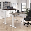 Move 40 Series 72W Adjustable Standing Desk in Modern Hickory - Engineered Wood