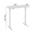 Move 60 Series 48W Adjustable Standing Desk in Hansen Cherry - Engineered Wood