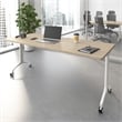 Synergy 72-inch Rectangle Modular Conference Table in Elm - Engineered Wood